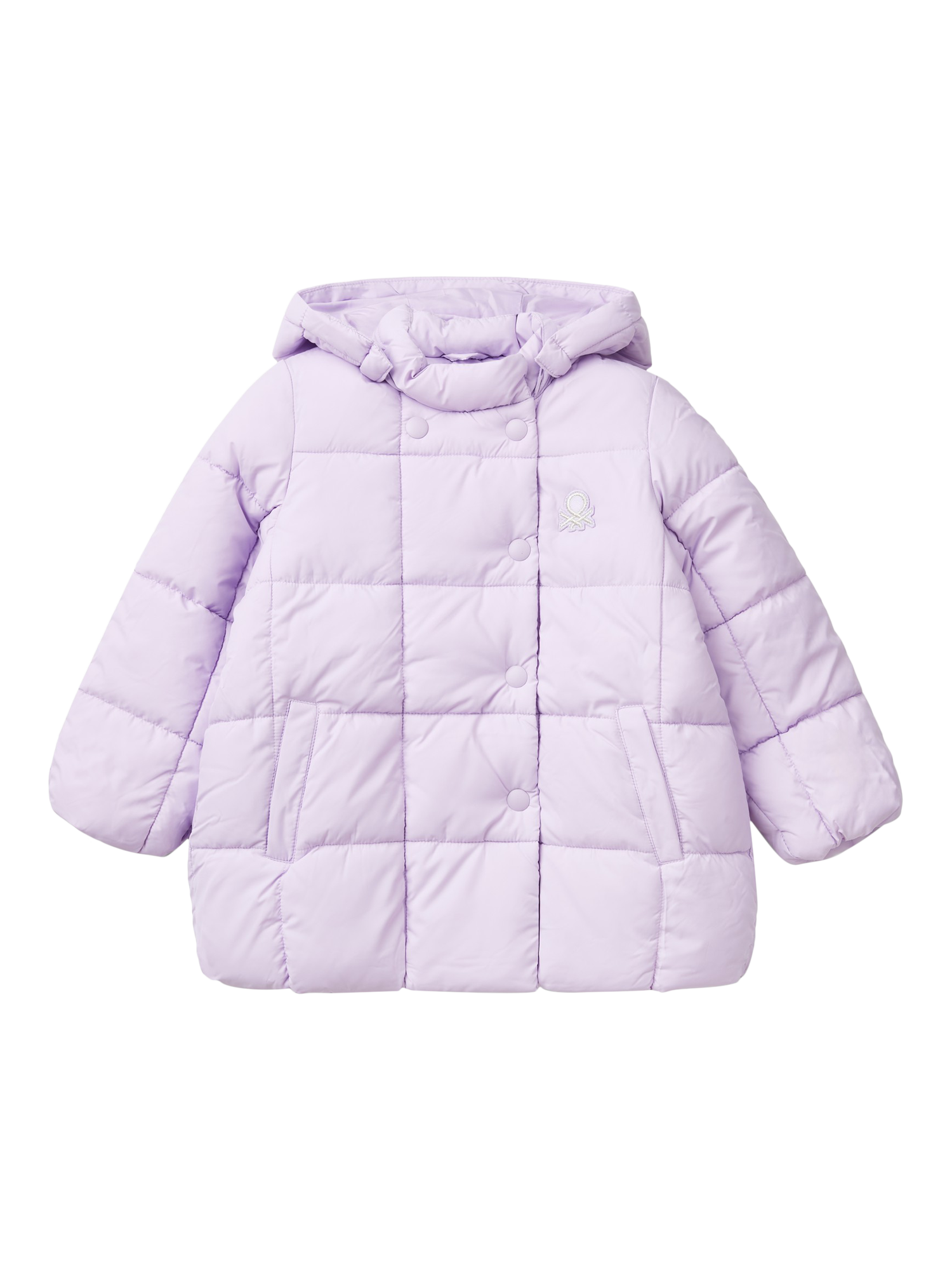 Benetton Kids' Quilted Coat, Lilac