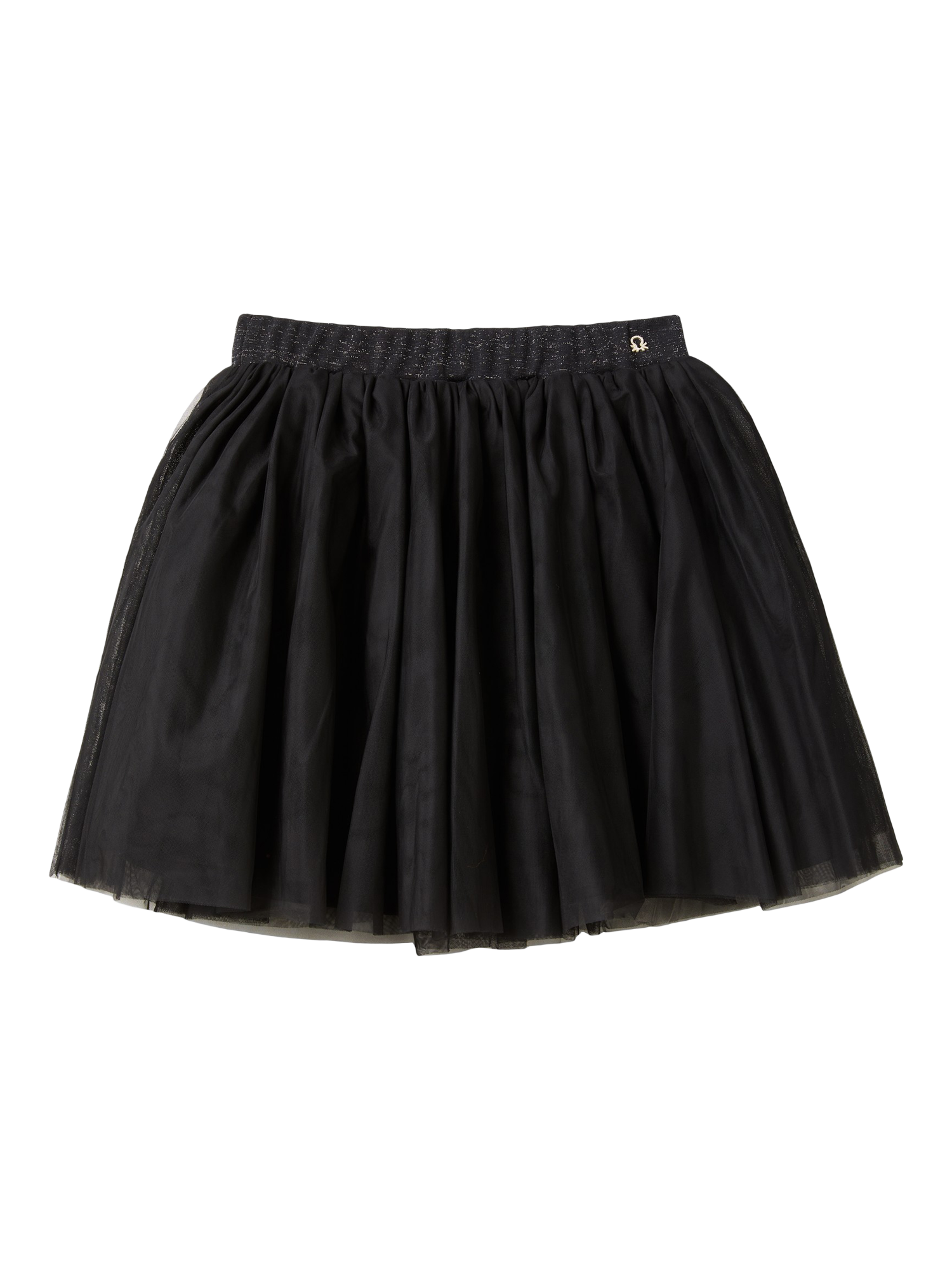 Benetton Kids' Flared Mini Skirt, Black