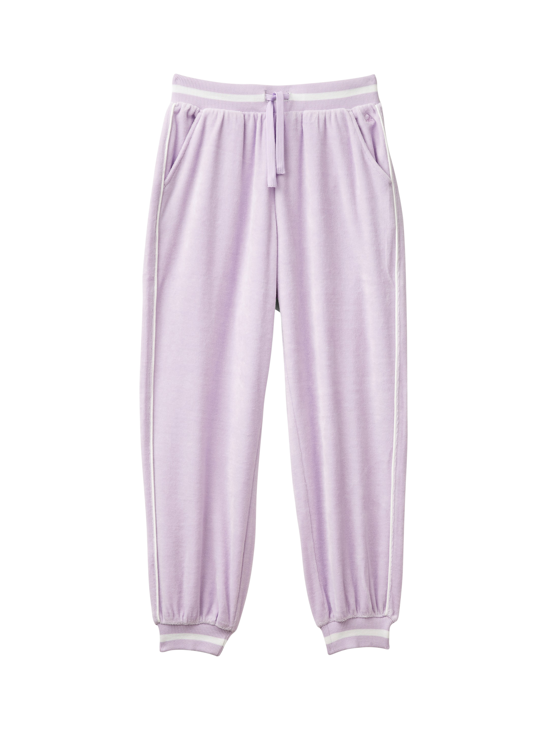 Benetton Kids' Chenille Joggers, Lilac