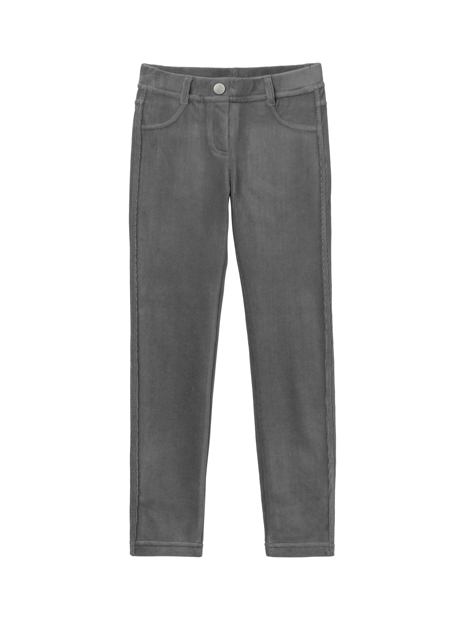 Product image 1 of 3, which shows Benetton Kids' Chenille Jeggings, Grey, 6-7 years