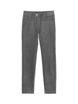 Benetton Kids' Chenille Jeggings, Grey