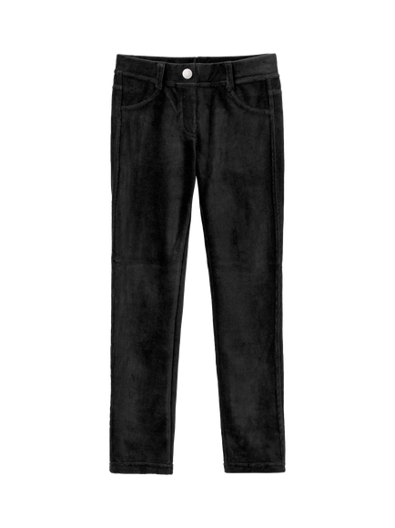 Benetton Kids' Chenille Jeggings, Black