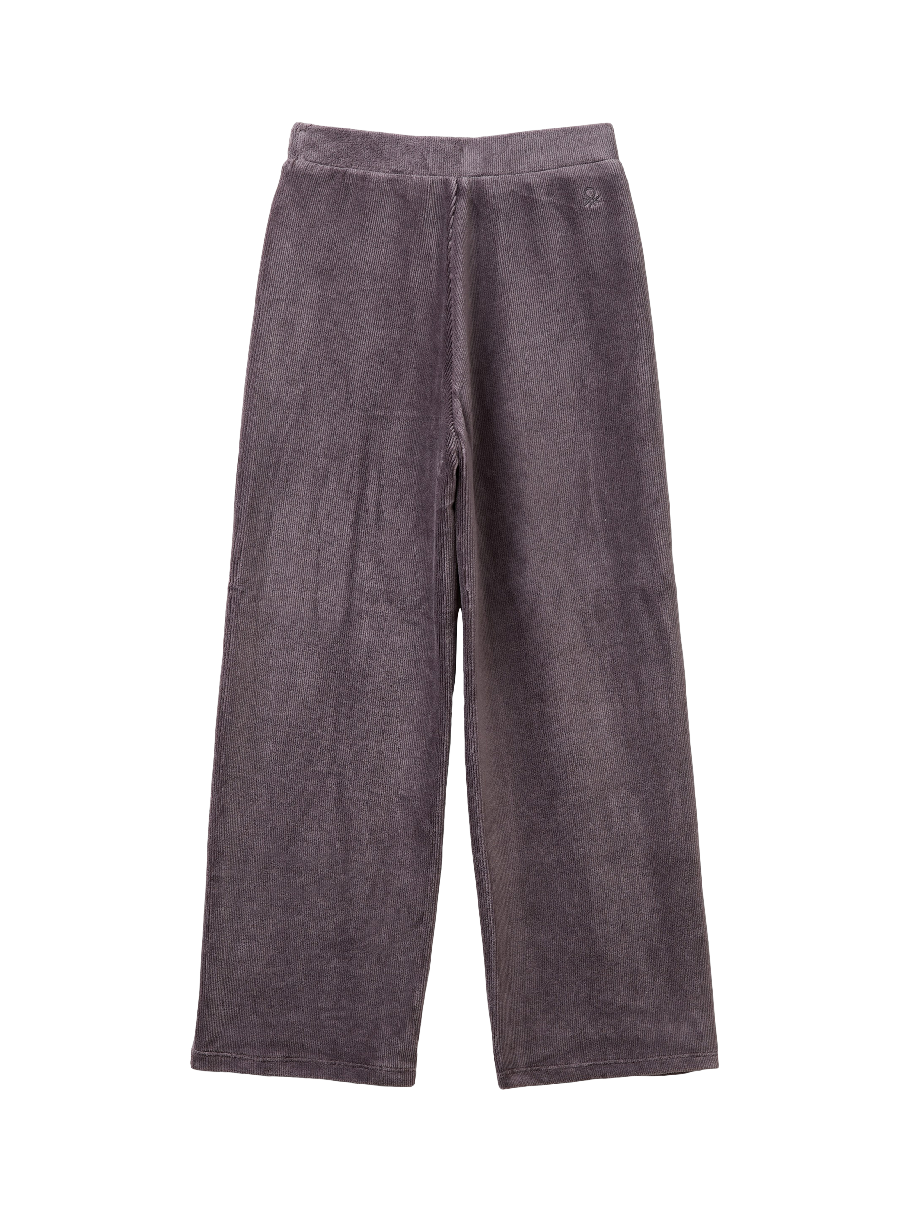 Product image 2 of 3, which shows Benetton Kids' Chenille Joggers, Grey, 6-7 years