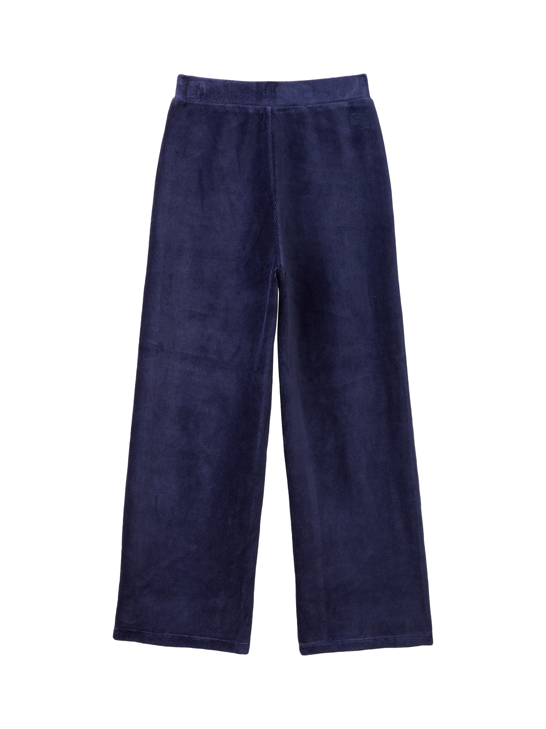 Product image 2 of 3, which shows Benetton Kids' Chenille Joggers, Night Blue, 6-7 years