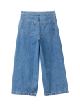 Benetton Kids' Wide Leg Jeans, Blue