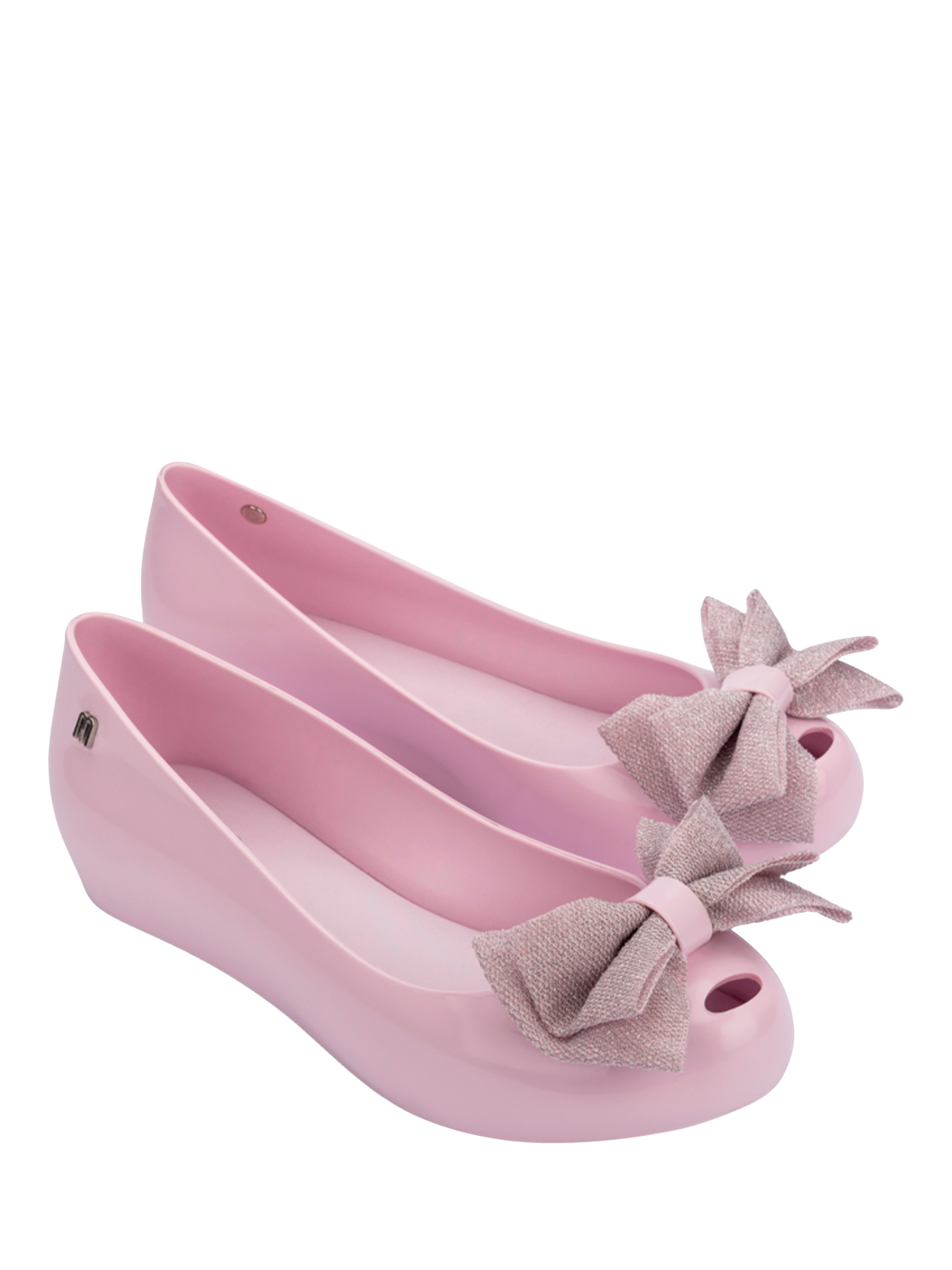 Product image 4 of 4, which shows Melissa Ultragirl Sweet Ballerina Pumps, Pink, 3