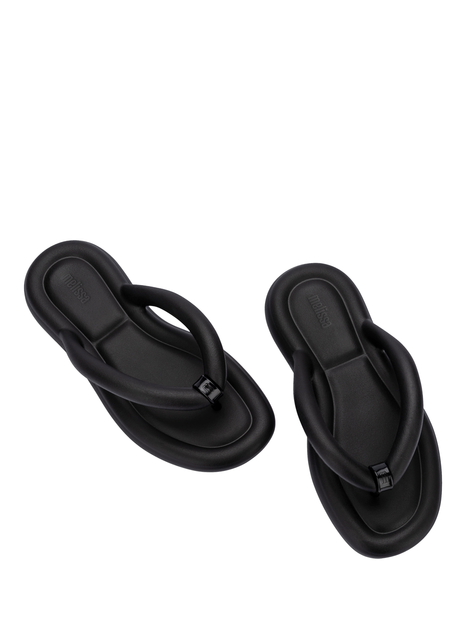 Product image 3 of 4, which shows Melissa Free Jelly Flip Flops, Black, 3