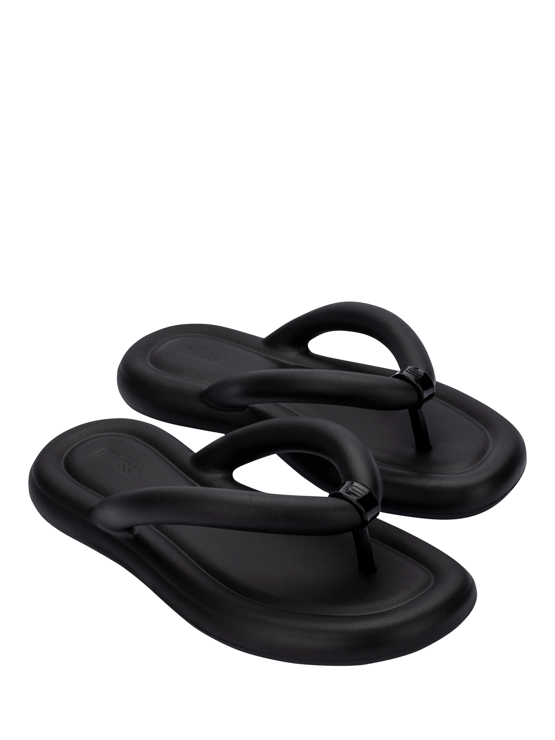 Product image 4 of 4, which shows Melissa Free Jelly Flip Flops, Black, 3