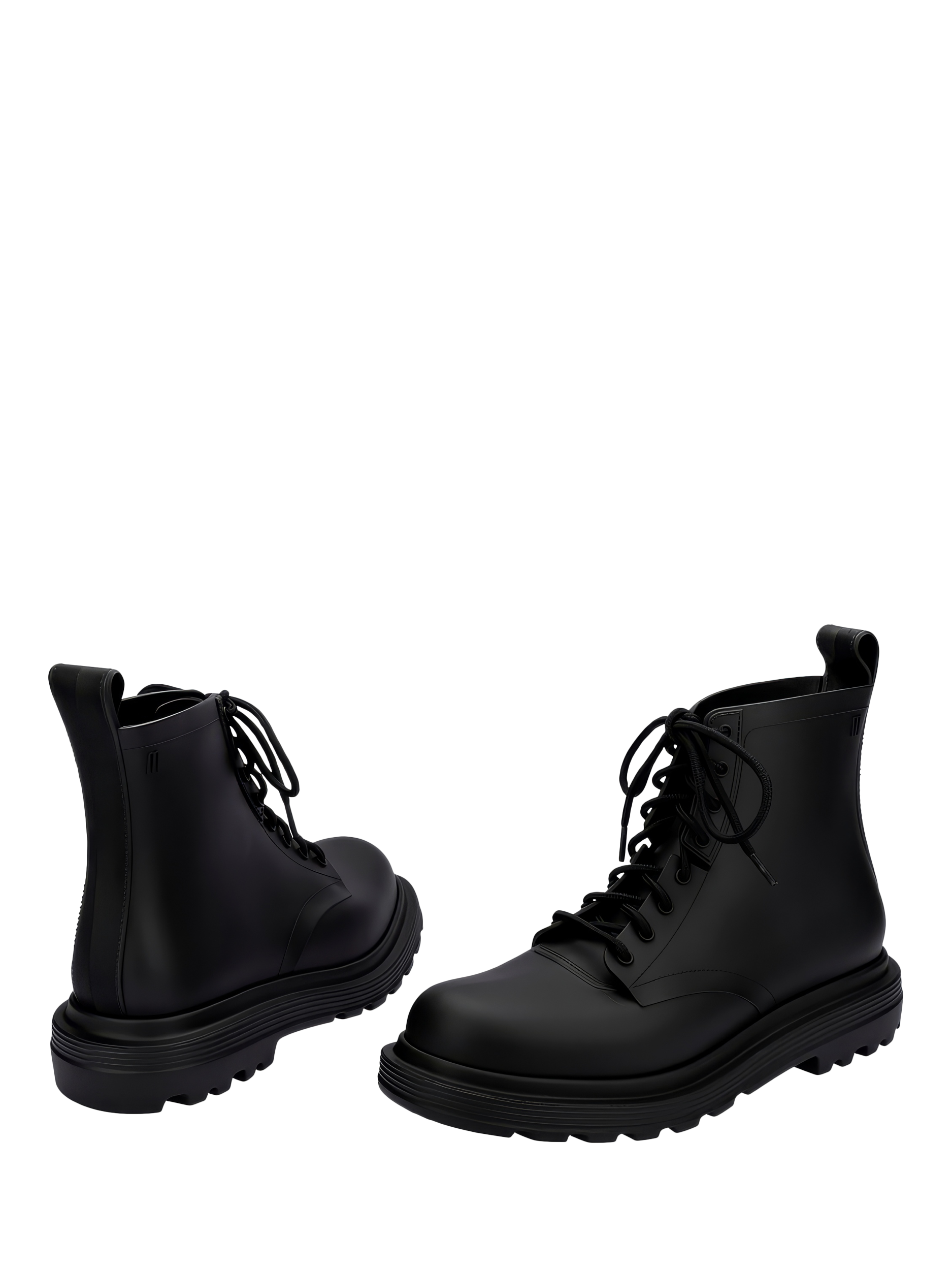 Product image 2 of 4, which shows Melissa Coturno Soft Jelly Boots, Black, 3