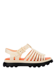 Melissa Gloria Jelly Platform Sandals, Black/Beige/Orange