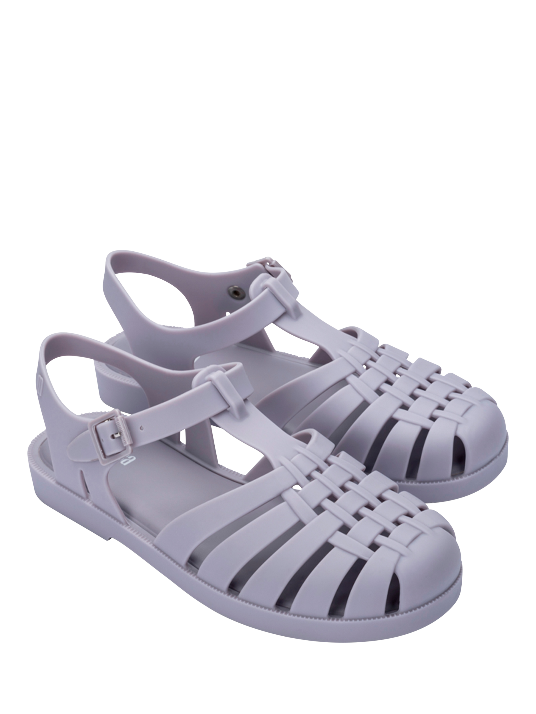 Product image 4 of 4, which shows Melissa Possession Jelly Fisherman Sandals, Grey, 3