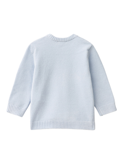 Benetton Baby Bunny Jumper - view 2, Powder Blue