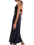 OMNES Nova Satin Tie Back Maxi Dress