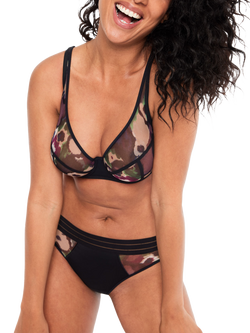 Maison Lejaby Nufit Garden Floral Wired Full Cup Bra, Berry Garden - view 2, Berry Garden