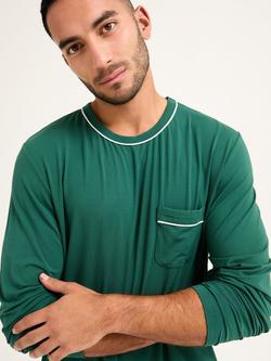 Pretty You London Mister You Bamboo Rich Pyjama Set - view 2, Green
