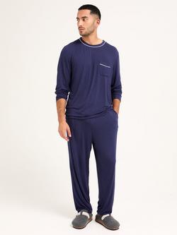 Pretty You London Mister You Bamboo Rich Pyjama Set, Midnight