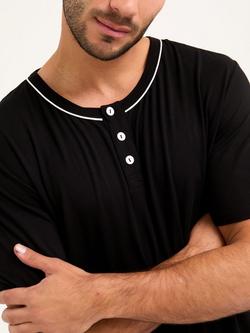 Mister You Bamboo Rich Short Pyjama Set - view 2, Black