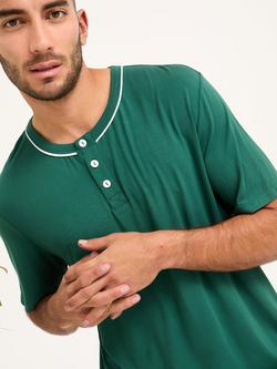 Mister You Bamboo Rich Short Pyjama Set - view 2, Green