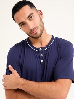 Mister You Bamboo Rich Short Pyjama Set - view 2, Midnight