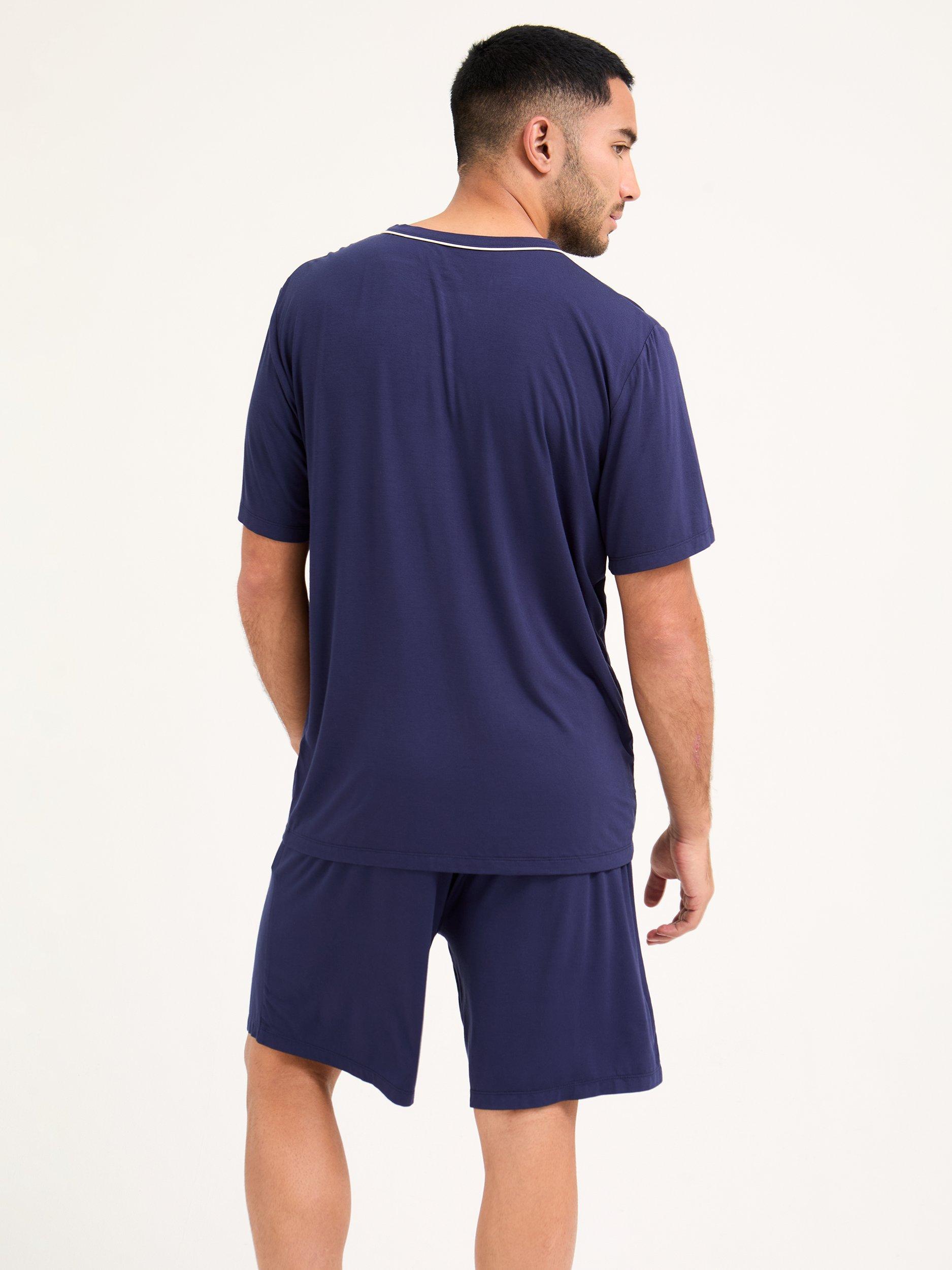 Product image 3 of 5, which shows Mister You Bamboo Rich Short Pyjama Set, Midnight, S