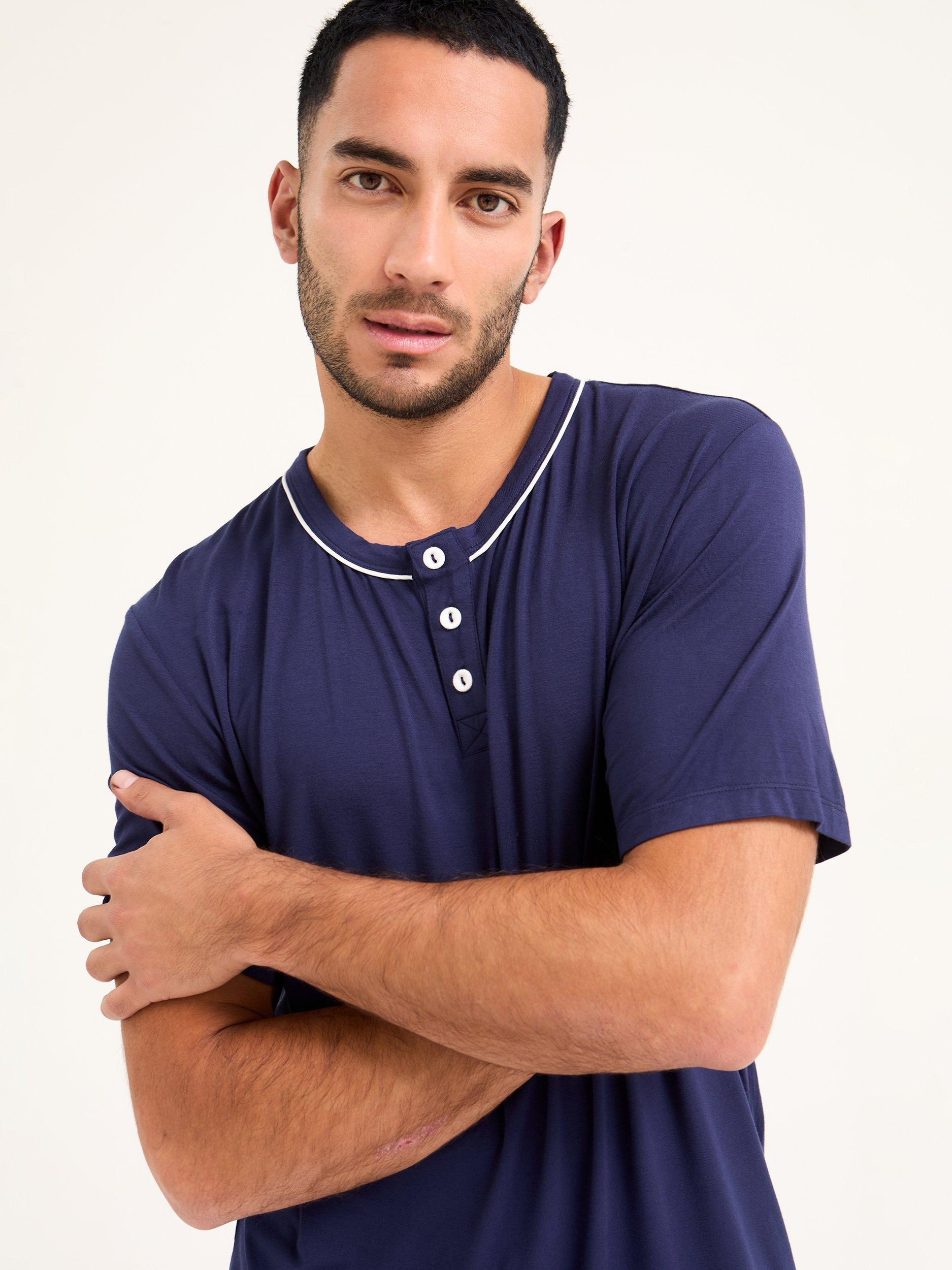 Product image 4 of 5, which shows Mister You Bamboo Rich Short Pyjama Set, Midnight, S