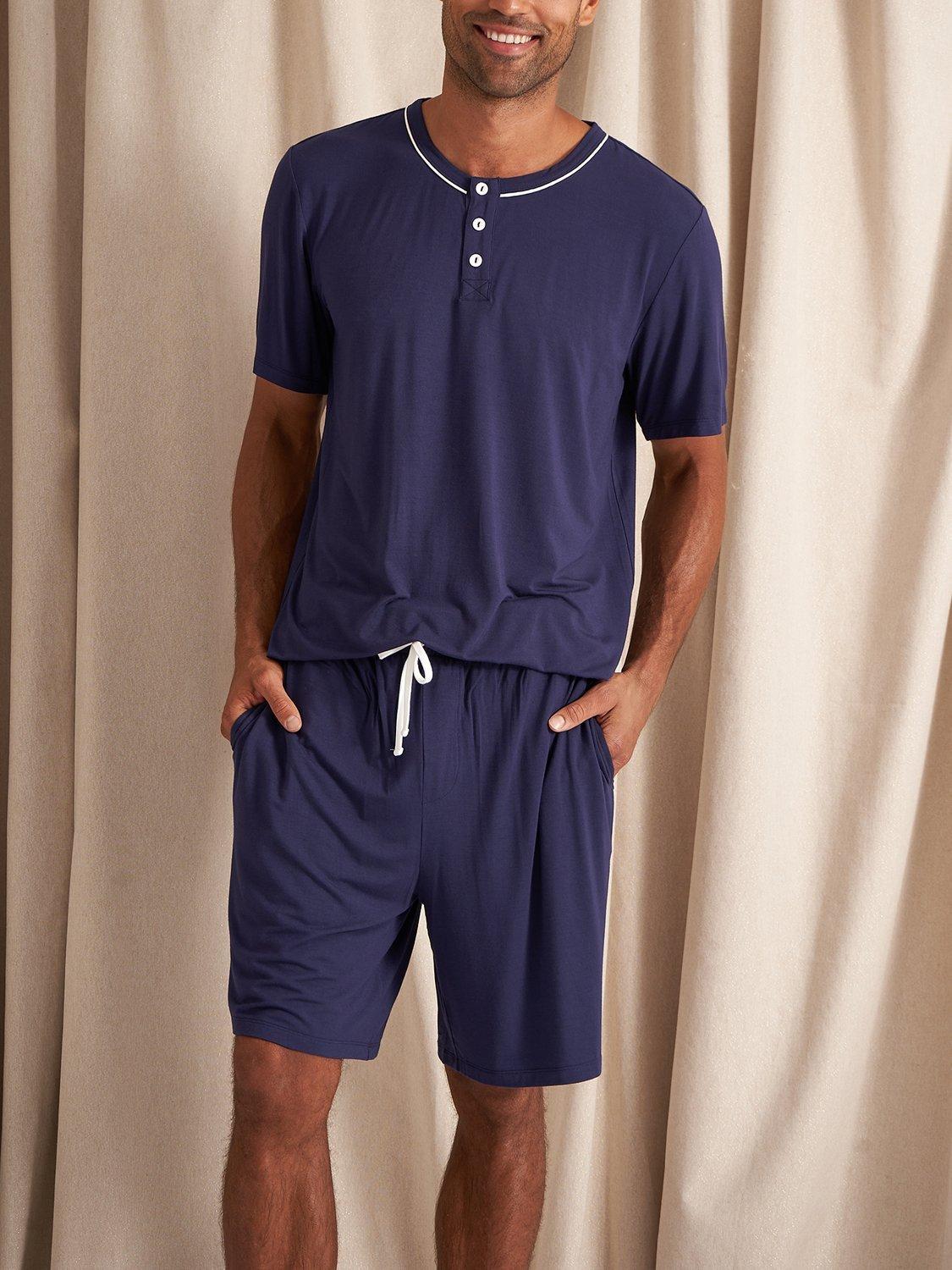 Product image 5 of 5, which shows Mister You Bamboo Rich Short Pyjama Set, Midnight, S