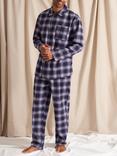 Pretty You London Mister You Bamboo Check Pyjamas, Bordeaux