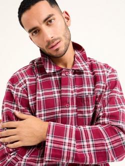 Pretty You London Mister You Plaid Pyjamas - view 2, Bordeaux/Multi