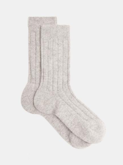 HUSH Cashmere Rich Socks, Grey