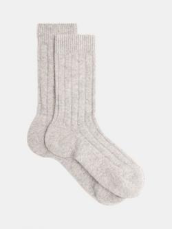 HUSH Cashmere Rich Socks - view 2, Grey