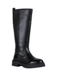 Geox Iridea Leather Blend Calf Boots, Black