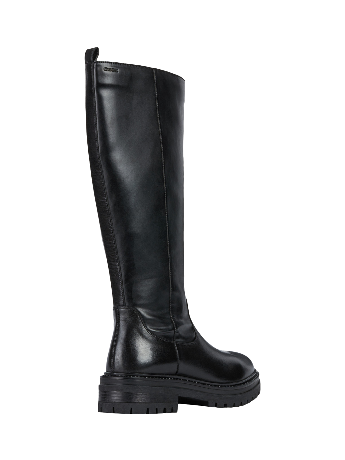 Geox Iridea Leather Blend Calf Boots, Black