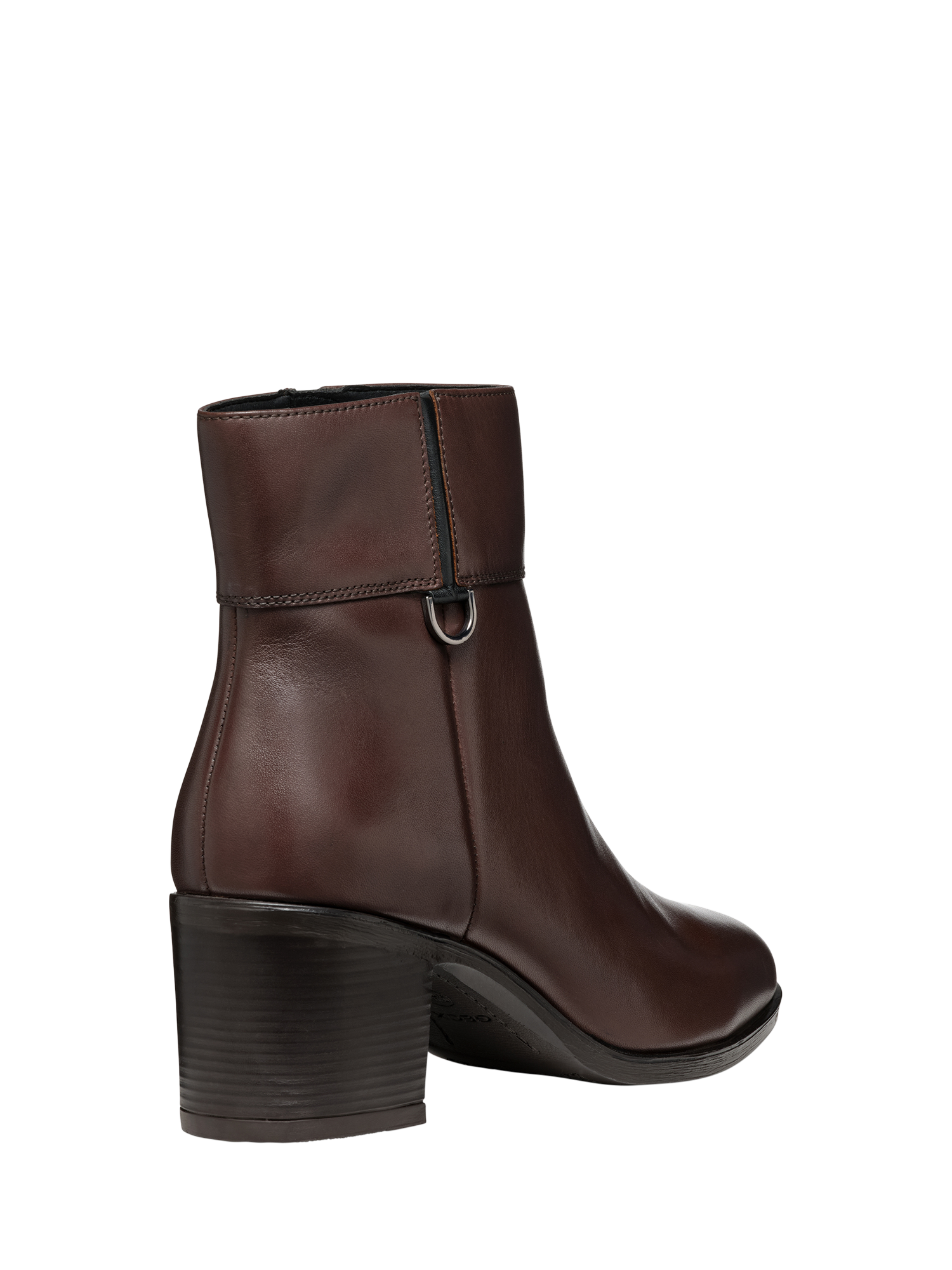 Product image 5 of 7, which shows Geox New Asheel Leather Ankle Boots, Dark Brown, EU38