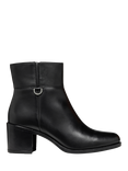Geox New Asheel Leather Ankle Boots, Black