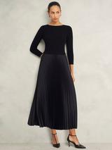 ★Hobbs London★ スローン シルク ドレス Sloane Silk Dress Hobbs Sloane Jacquard Silk Dress, Black