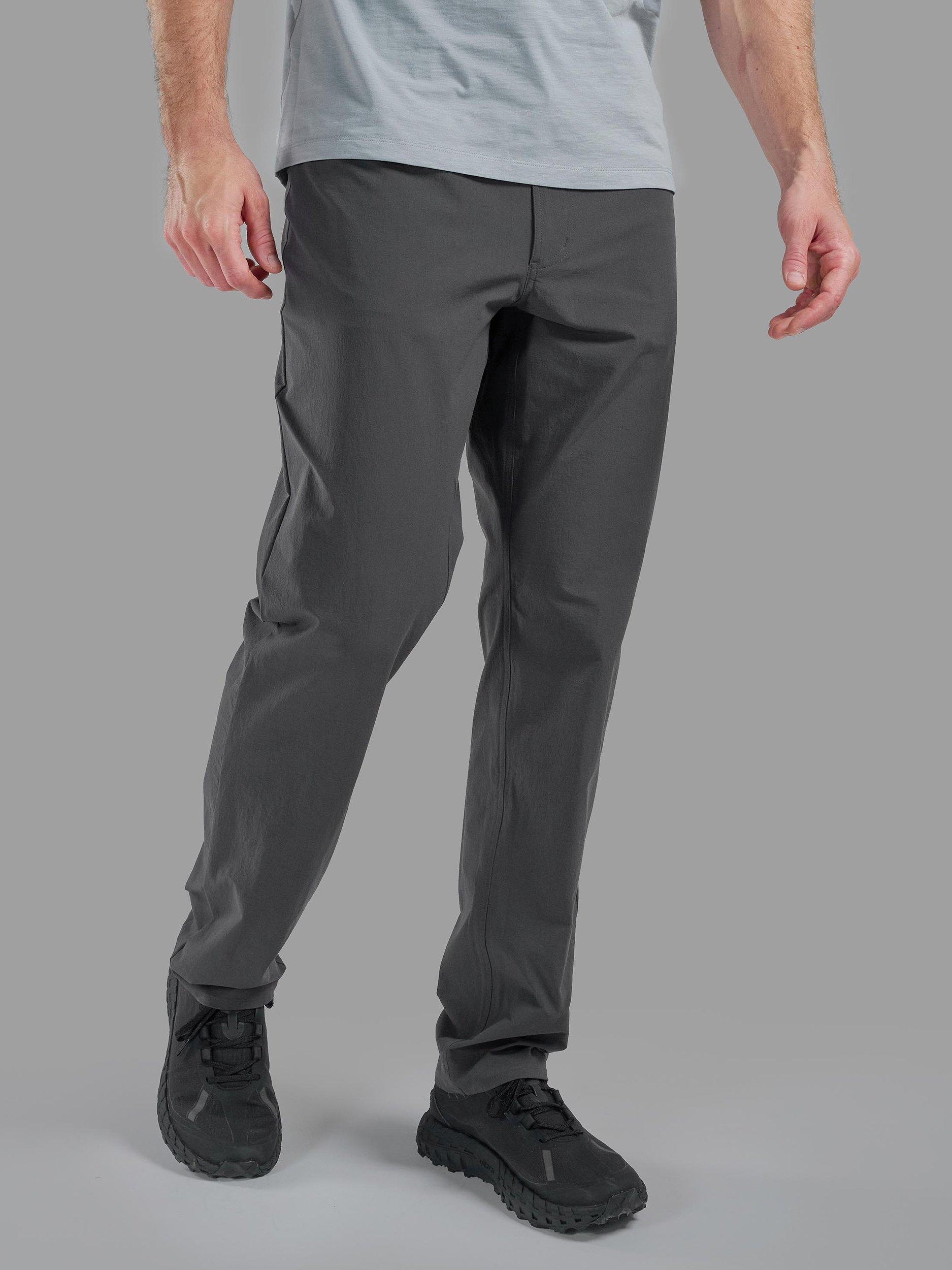 Product image 1 of 6, which shows Montane Men's Genoa Lite Trousers, Midnight Grey, 36