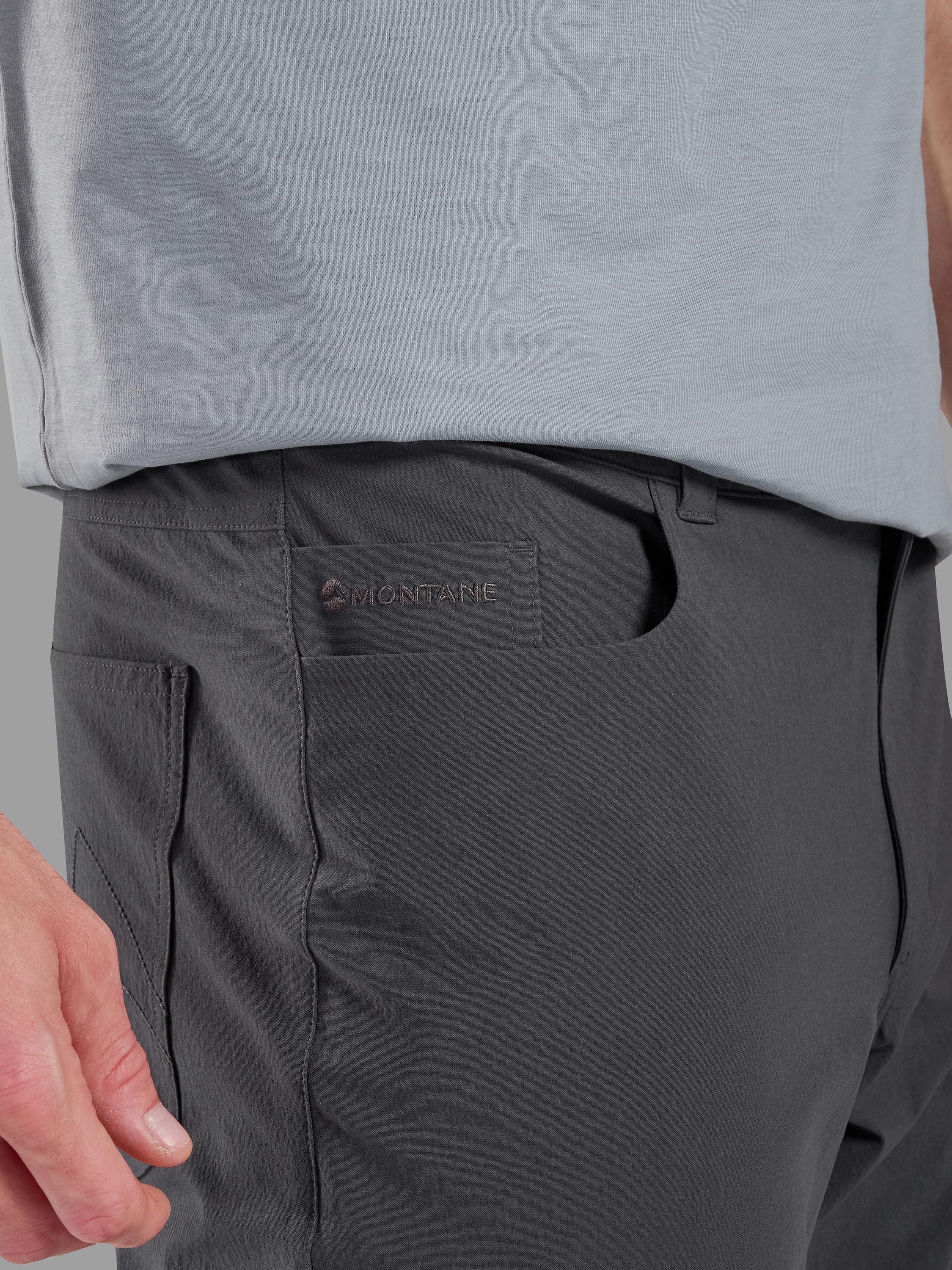 Product image 4 of 6, which shows Montane Men's Genoa Lite Trousers, Midnight Grey, 36
