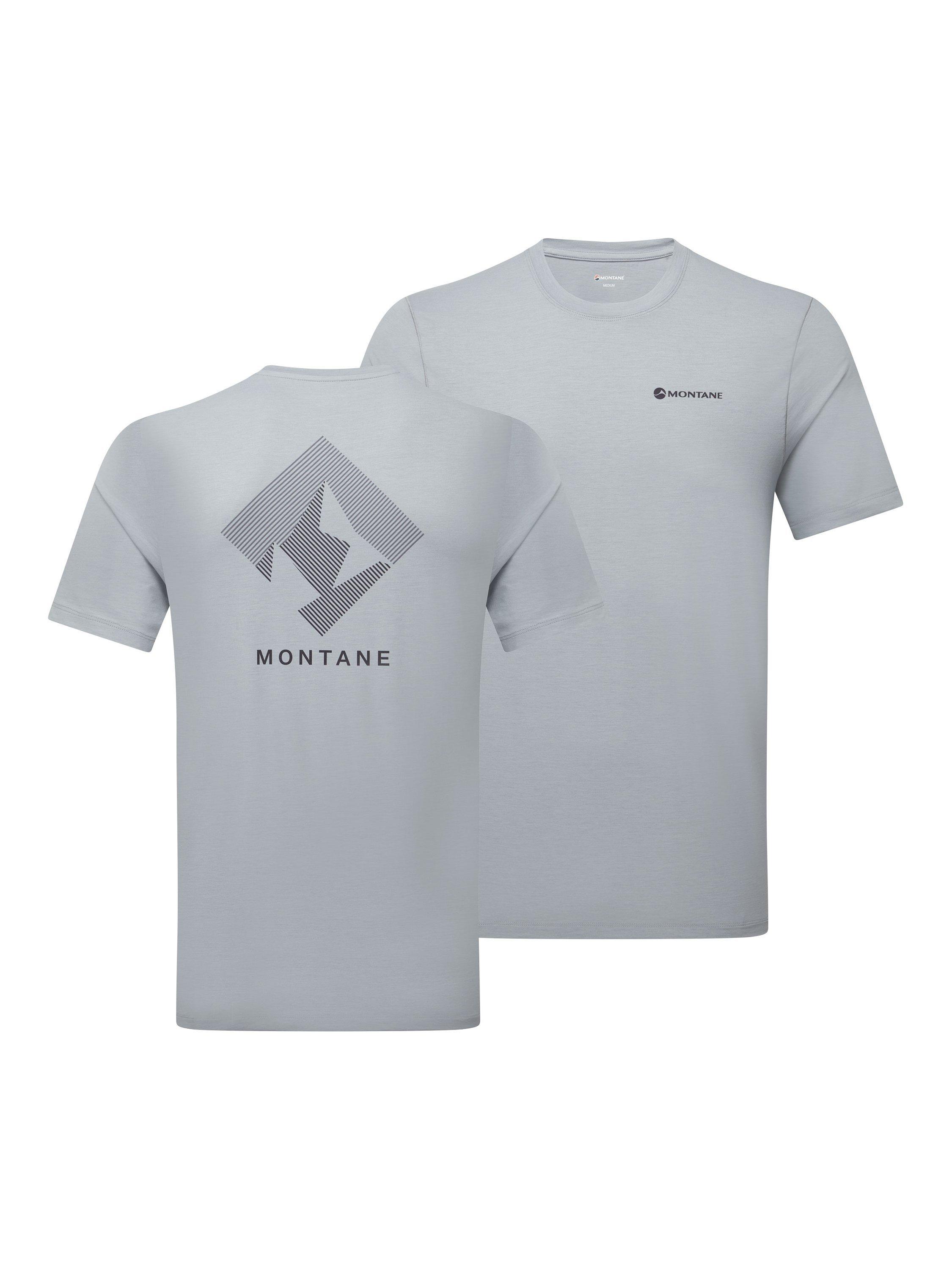 Product image 7 of 7, which shows Montane Men's Alhena T-Shirt, Pebble Blue, S