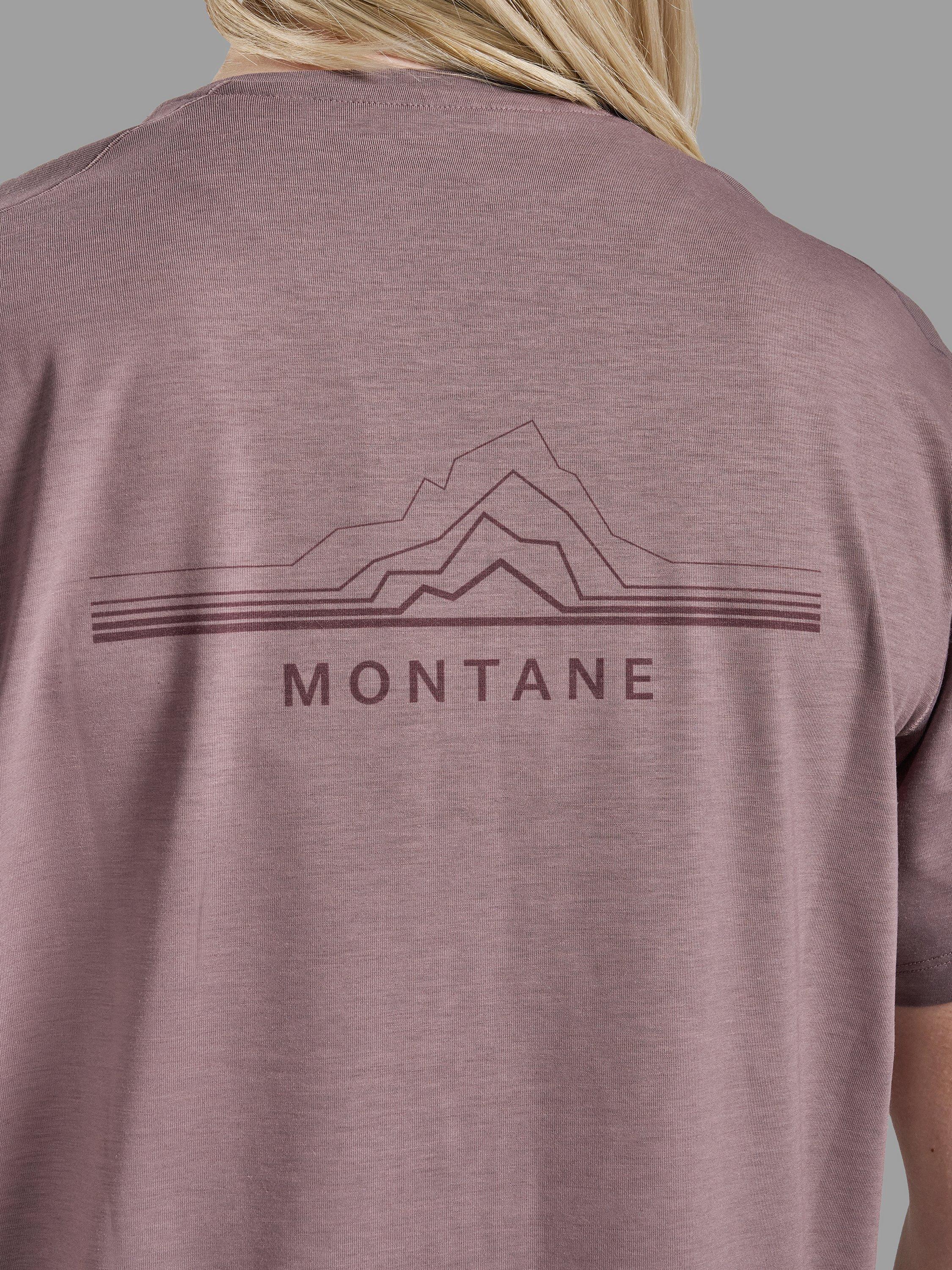 Product image 6 of 7, which shows Montane Women's Alhena T-Shirt, Moonscape, 8
