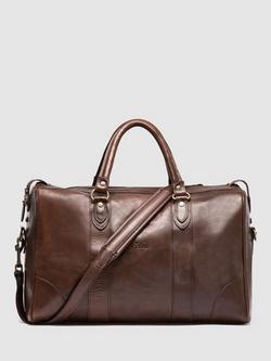 Rodd & Gunn Normanby New Zealand Handmade Leather Holdall Bag, Cocoa, Cocoa