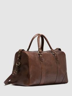 Rodd & Gunn Normanby New Zealand Handmade Leather Holdall Bag, Cocoa - view 2, Cocoa