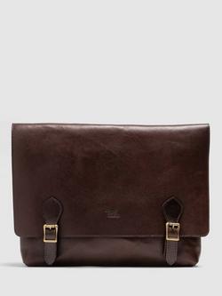 Rodd & Gunn Woodstock New Zealand Handmade Leather Messenger Satchel Bag, Cocoa, Cocoa