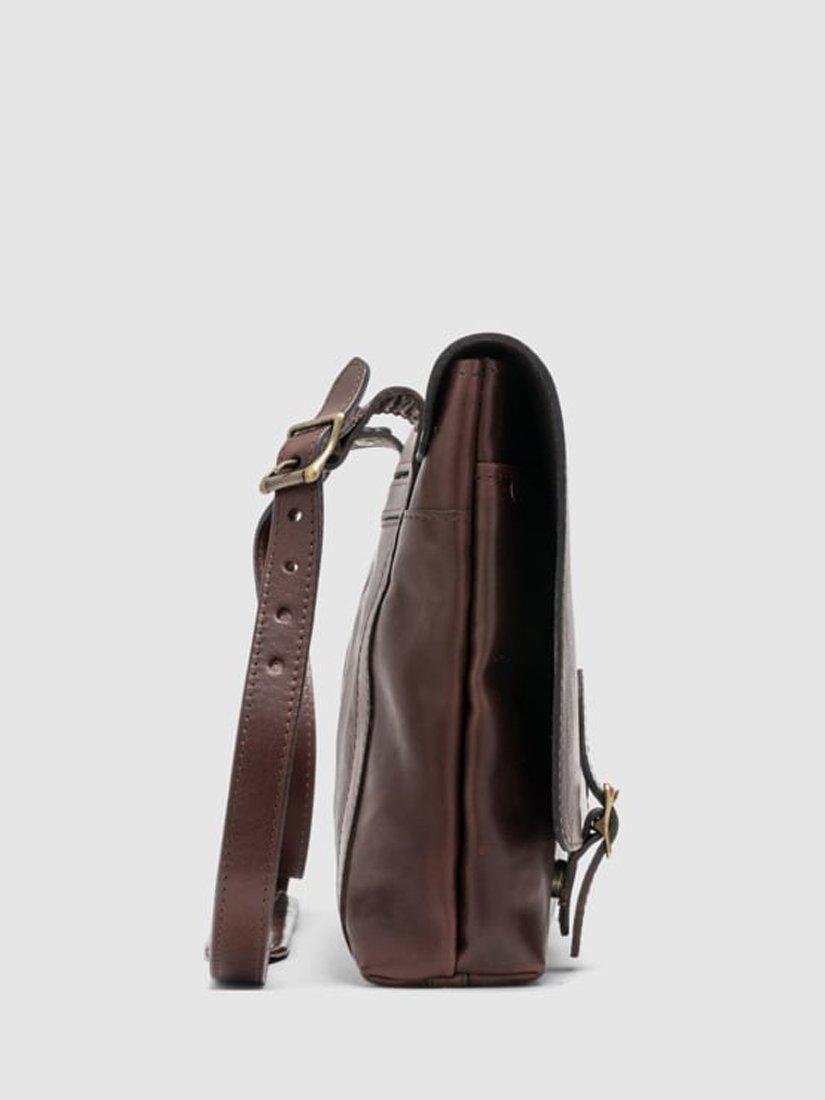 Product image 3 of 6, which shows Rodd & Gunn Woodstock New Zealand Handmade Leather Messenger Satchel Bag