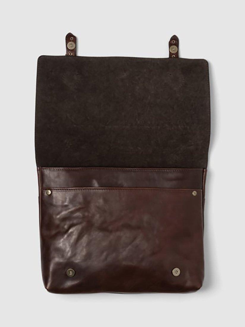 Product image 5 of 6, which shows Rodd & Gunn Woodstock New Zealand Handmade Leather Messenger Satchel Bag