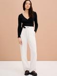 OMNES Napeta Cotton Wrap Top, Black