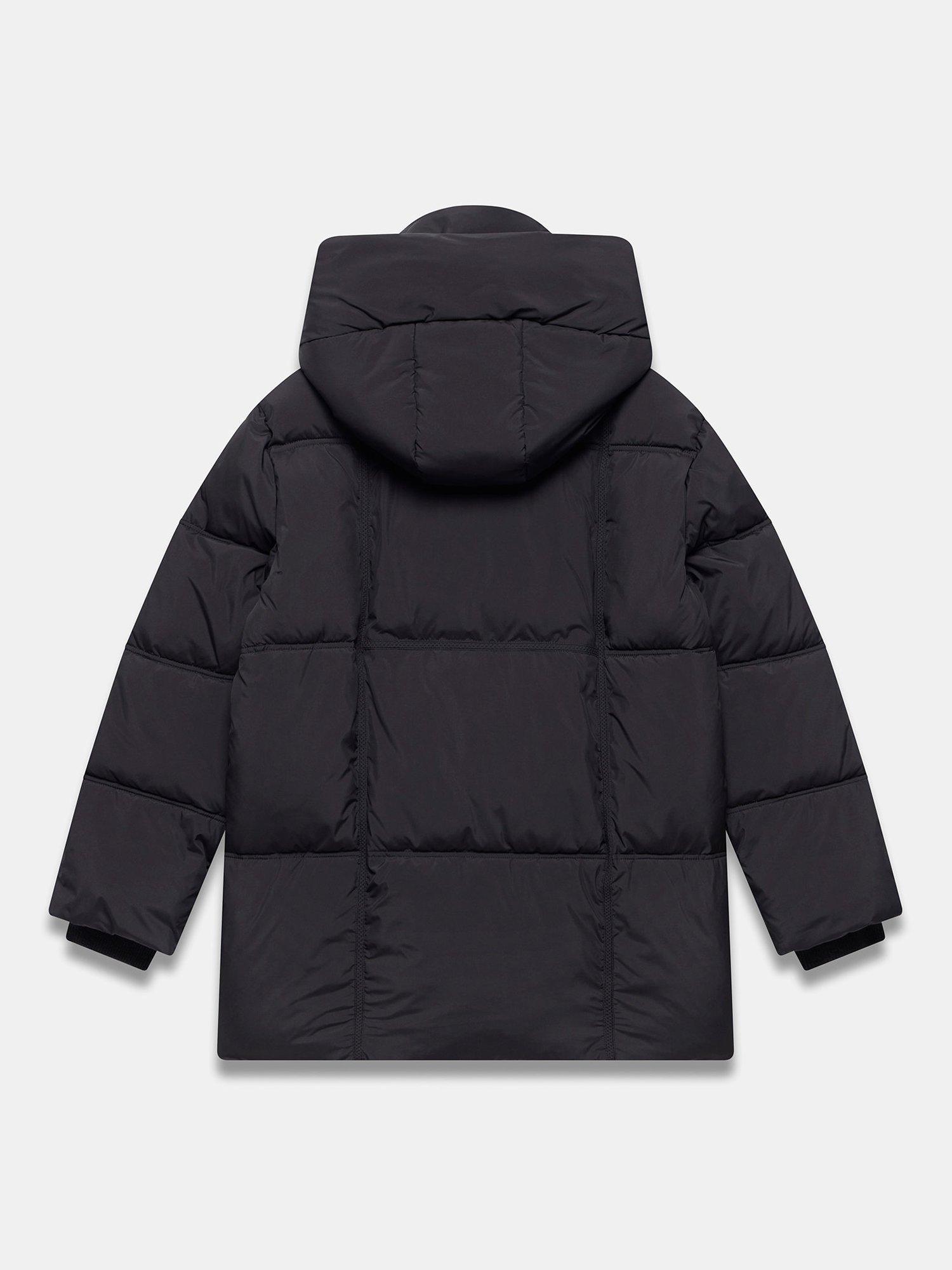 Mint Velvet Braided Padded Parka Black