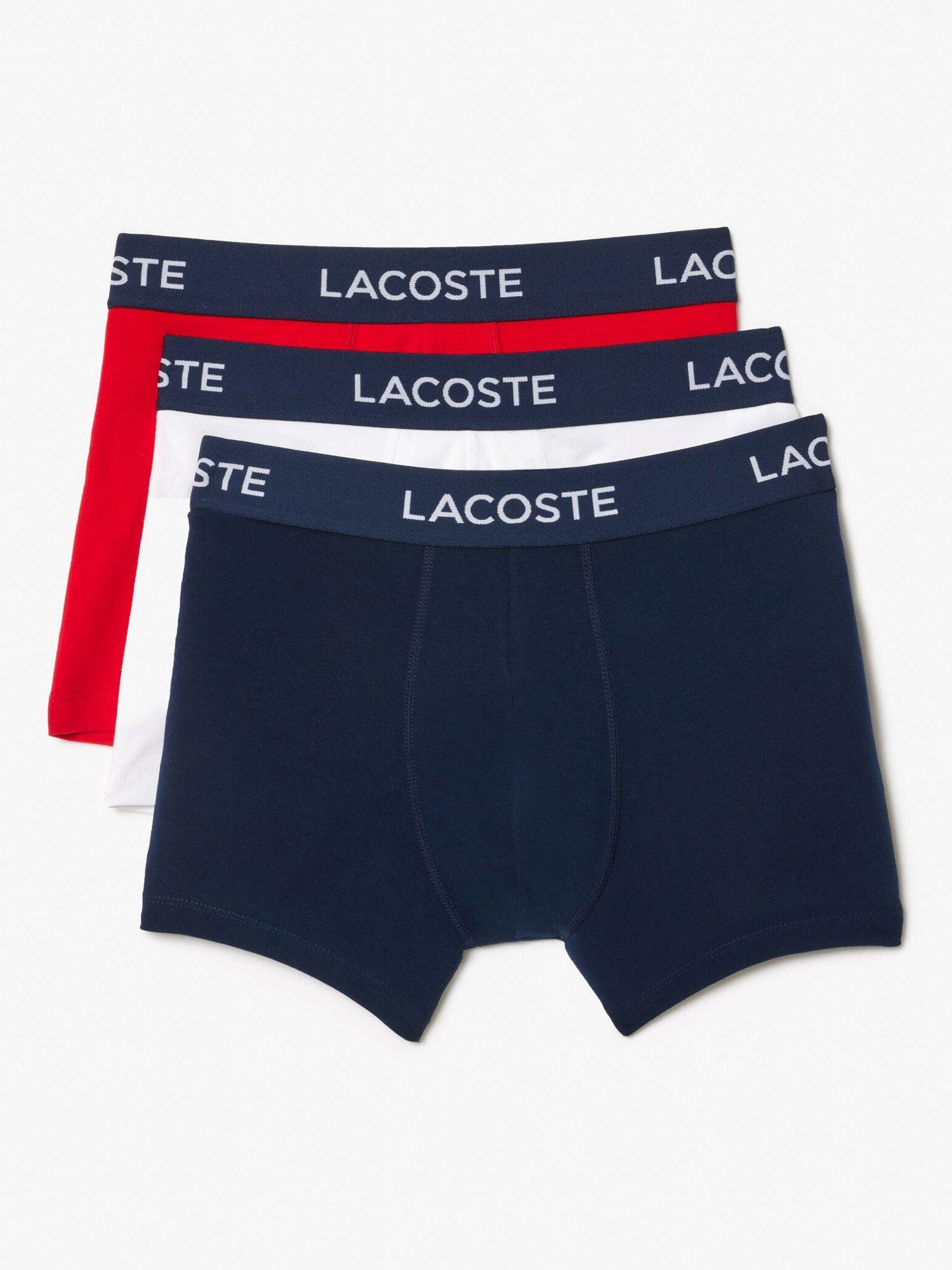 Lacoste Cotton Stretch Trunks, Pack of 3, Multi