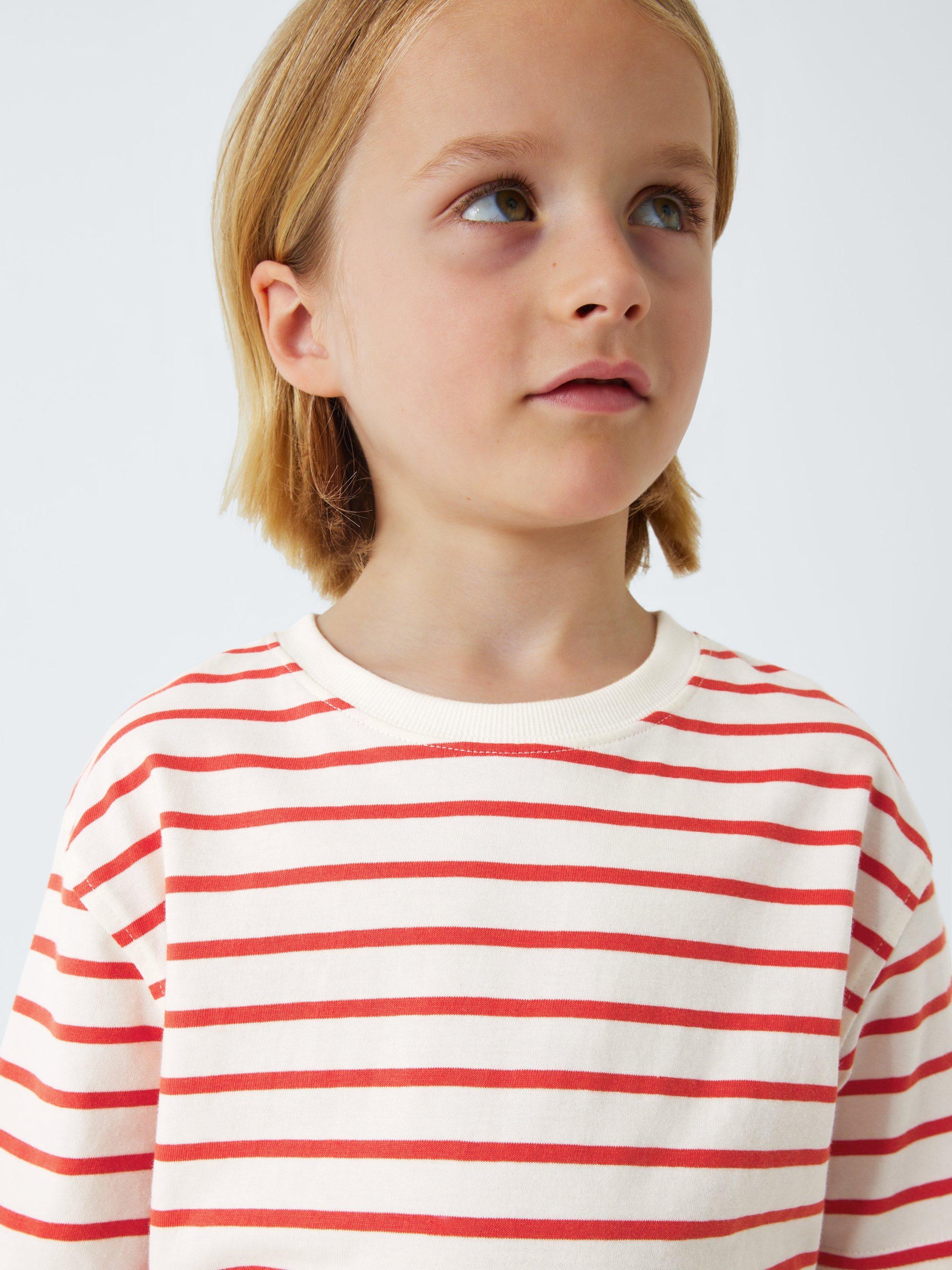 Product image 7 of 7, which shows John Lewis Kids' Stripe/Octopus T-Shirts, Pack of 2, Multi, 3 years