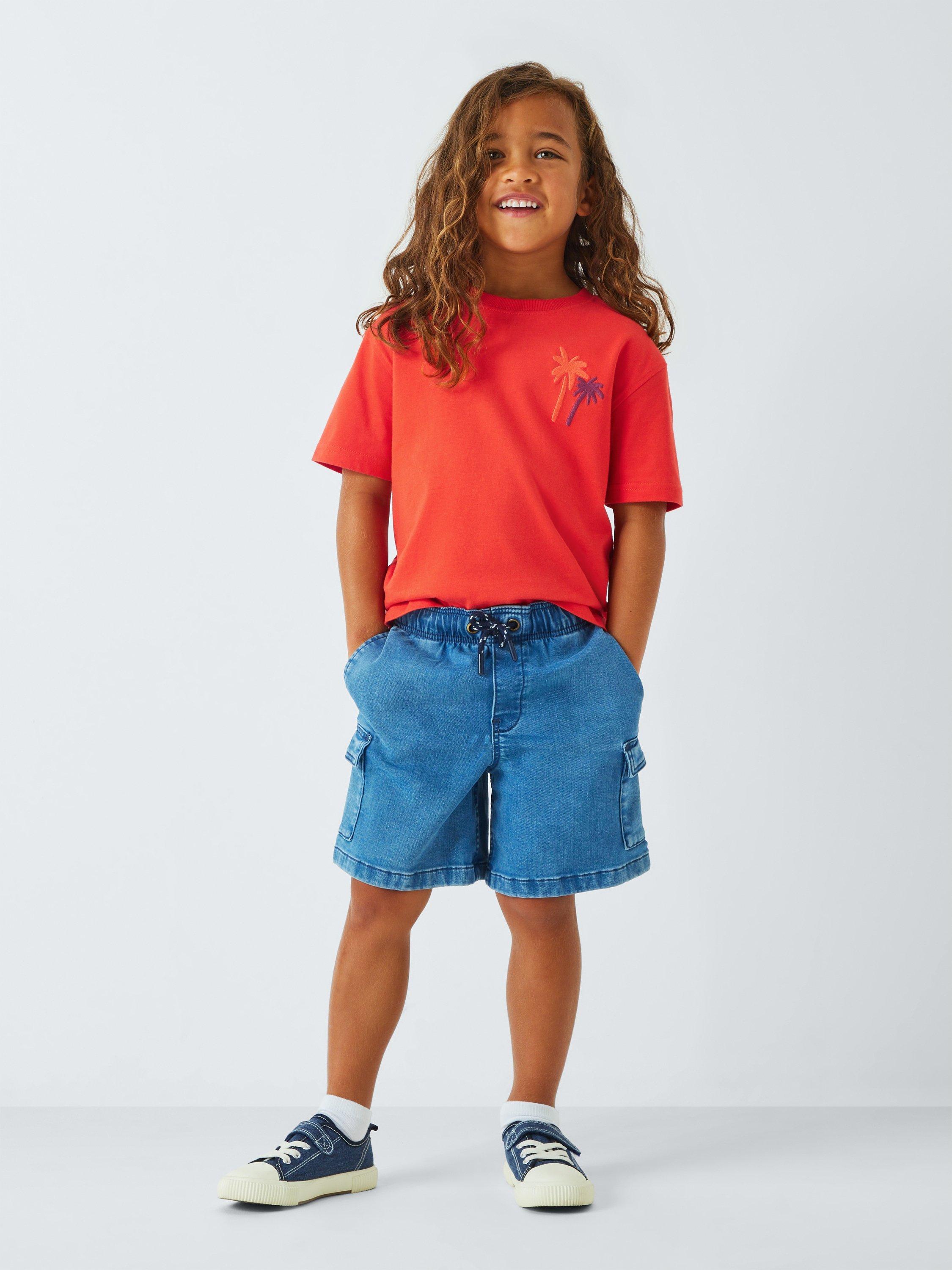 Product image 2 of 7, which shows John Lewis Kids' Adventure Graphic T-Shirt, Red, 2 years