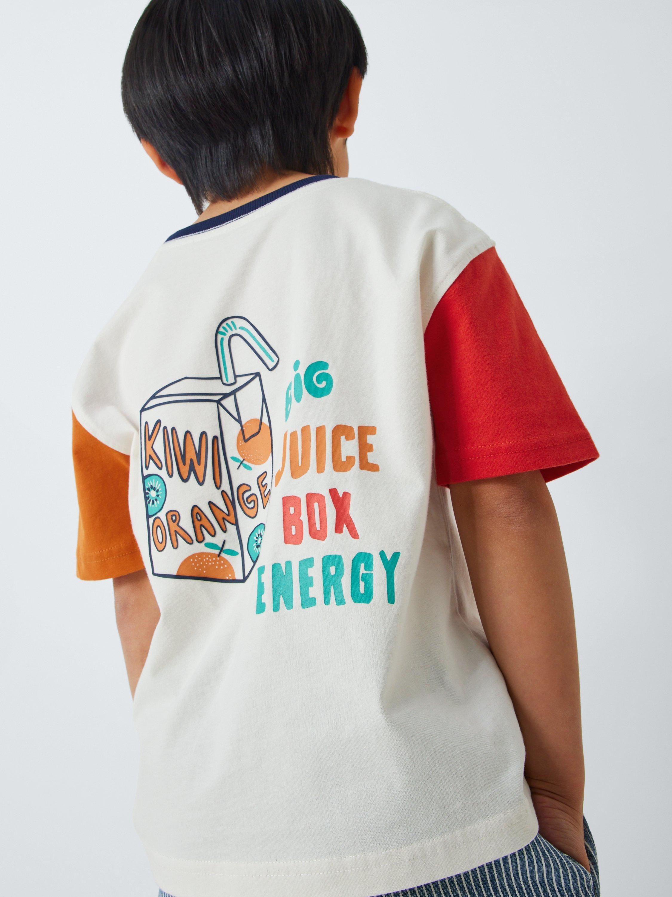 Product image 5 of 7, which shows John Lewis Kids' Juice Box Graphic T-Shirt, Multi, 2 years